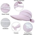 thumbnail image 5 of Women Sun Hat for Outdoor UV Protection, Wide Brim Sun Hat Ponytail, Convertible Zip-Off Beach Hat Visor, 5 of 6