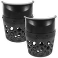 thumbnail image 1 of FUTUREORYY Black Plastic Pool Table Pockets 2Pcs for Billiard Accessories 6.21X5.11X4.72in, 1 of 6