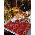 thumbnail image 6 of Christmas Placemats Set of 4, Western Cowboy Boots Place Mats Christmas Tree Cactus Horseshoe Placemat Table Decoration for Kitchen Table Dinner Xmas Holiday Party Decor Indoor Outdoor 13x19 Inch, 6 of 9