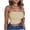 Beige, variant on SMihono Womens Tops Summer Dressy Casual Women's Solid Color Summer Fashion Casual Top Tube Top Strapless Blouse Oversize T-Shirt for Women