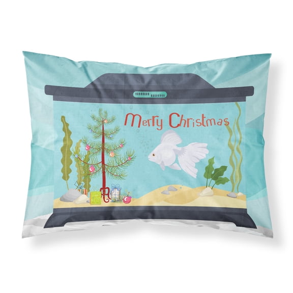 Ryukin Goldfish Merry Christmas Fabric Standard Pillowcase