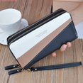 thumbnail image 2 of KEUSN Double Zipper Wallet Ladies Long Large Capacity Clutch Double Layer Wallet Splicing Contrasting Color Change Mobile Phone Bag, 2 of 5