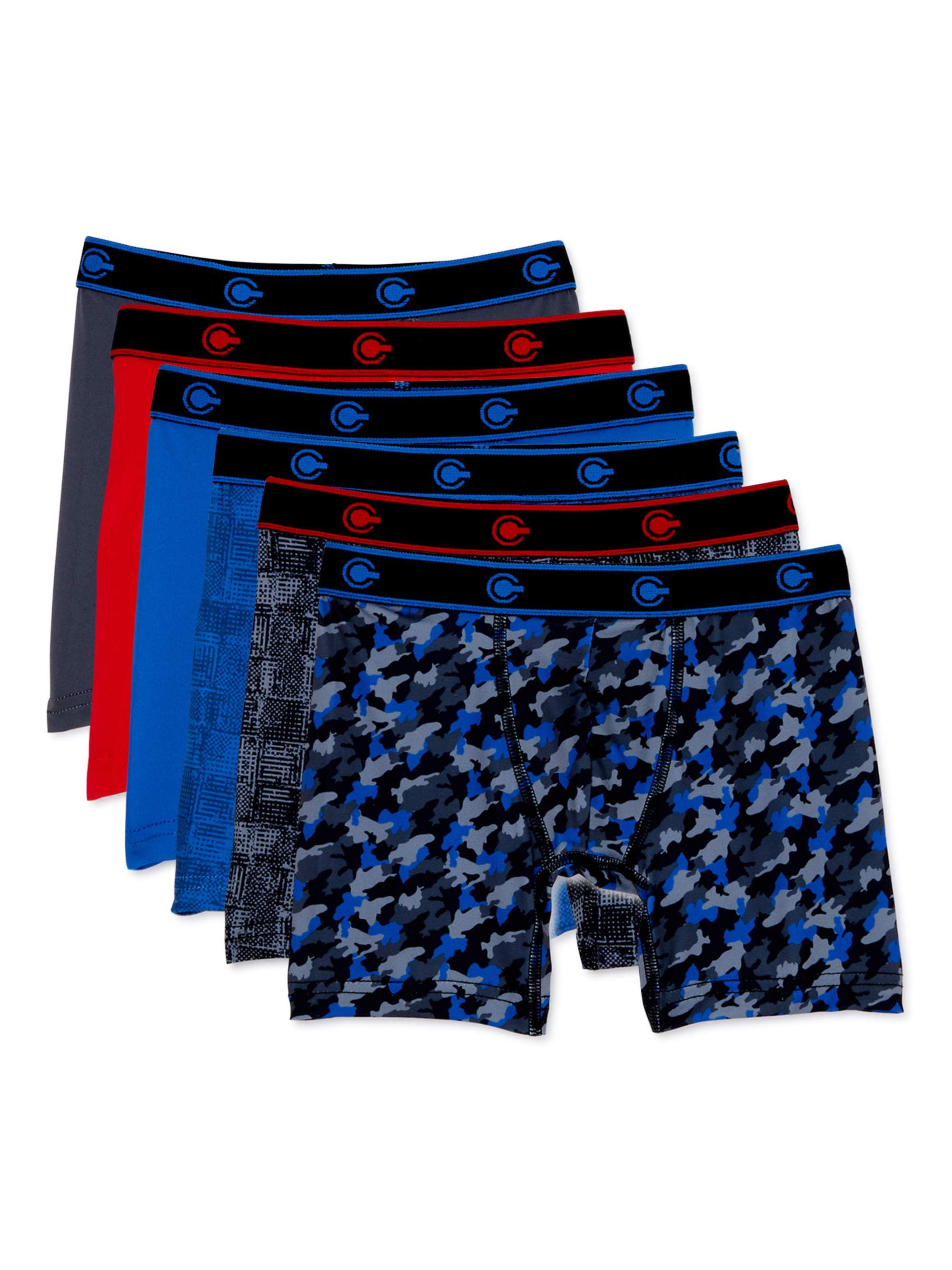 Championship Gold Toddler Boy Performance Boxer Briefs, 6Pack