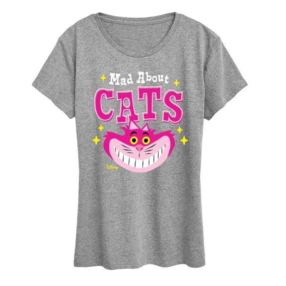 Alice in Wonderland - Mad About Cats - Women's Short Sleeve Graphic T-Shirt