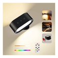 thumbnail image 4 of Zh & Art LED Wall Sconces Rechargeable Battery Operated White Remote Control, 4 of 5
