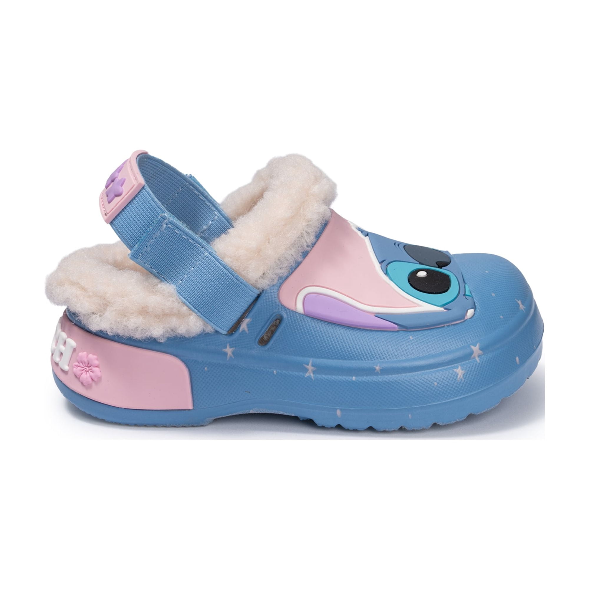 Stitch and Angel Toddler Faux Fur Lined Clogs