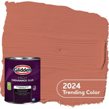 Glidden HEP Interior Paint   Primer Cajun Spice / Orange, Semi-Gloss, 1 Quart