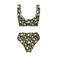 thumbnail image 6 of Rocae Bear Sunflower for Bikini Set for Women Two Piece Sexy High Swimsuits Split Crossover Bikini Small, 6 of 9