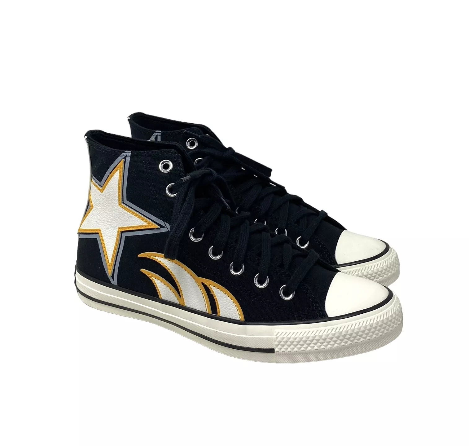 Converse Chuck Taylor High Top Shoes Canvas Black Yellow A08007C Walmart