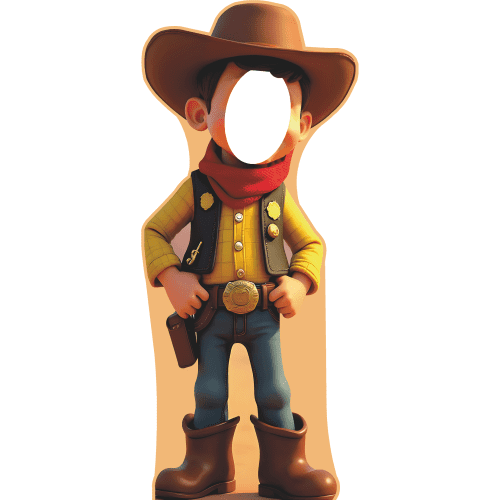 SS11302 Cowboy Kid Wild Western Stand In Cardboard Cutout Standee Standup