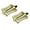 Gold, variant on Alta Butterfly Twisted Lowrider Bike Pedals,1/2", Multiple Colors.