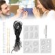 thumbnail image 4 of Silicone Mold, Jewelry DIY Mold Easy To Use And Clean Handicraft Making  For Jewelry Making For DIY Pendants Earrings, Necklaces ANGGREK Jewelry DIY Mold, 4 of 8