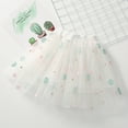 thumbnail image 4 of CHEEREAM Little Girl's Tutu Skirt Baby Toddler Kids Floral Embroidery Skorts Summer Party Casual Dresses for 2-7 Years, 4 of 4