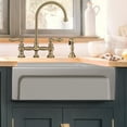 thumbnail image 6 of Glencove 30" Reversible Matte Kitchen Fireclay Sink with  Elegant Beveled Front Apron on one side and a Decorative 2" Lip Plain on Opposite Side, 6 of 7