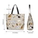 thumbnail image 5 of Balery Dog Animal Bolsa Tote Estilo Estético con Cremalleras, Bolsa de Hombro, Bolsa de Compras Grande y Plegable, 5 of 8