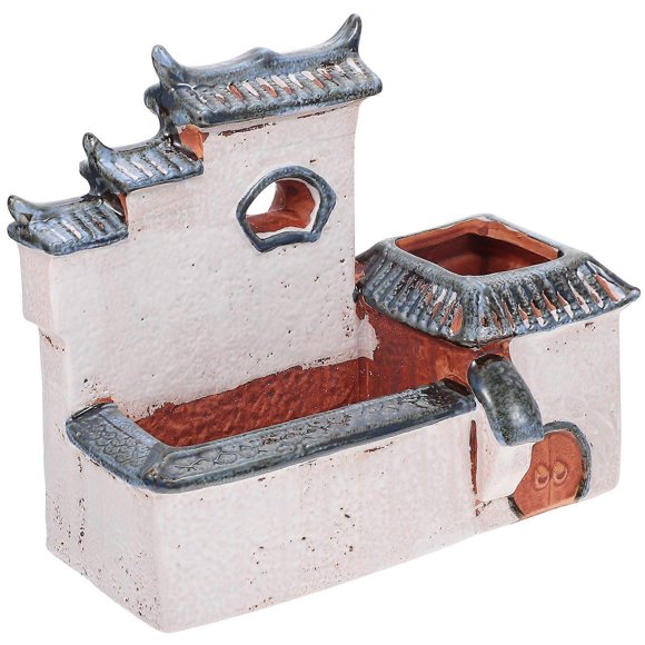 Attractive House Shaped Succulent Planter Ideal For Holiday Gift Decor 20X17CM 1Set