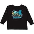 thumbnail image 3 of Inktastic 4th Birthday Monster Truck Boys Long Sleeve Toddler T-Shirt, 3 of 5