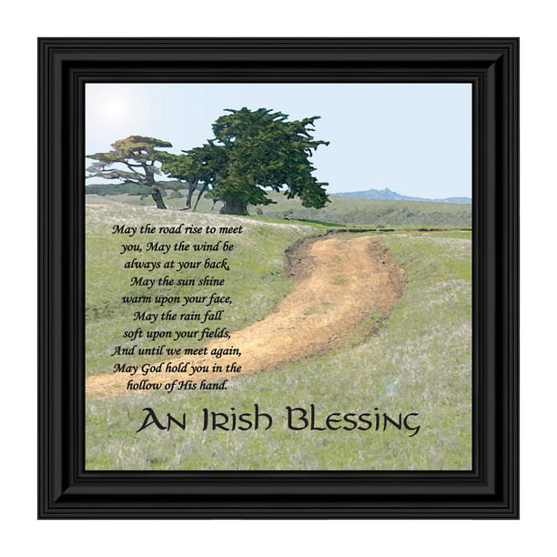 Irish Blessing Wall Decor May The Road Rise Up To Meet You Celtic Home Sign Gifts For Women House Warming Presents New 8586 - Irish Wall Decor For Home