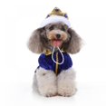 thumbnail image 7 of Naturalour Halloween Dog King Costume with Crown Cap Pet Suit Cat Clothes, 7 of 7
