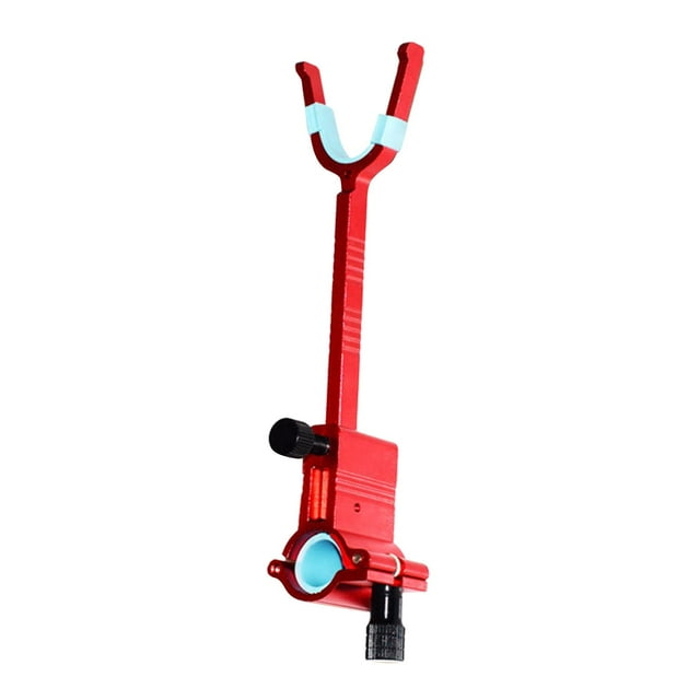 Portacañas para pesca desde la orilla, portacañas para cañas de pescar de 20 mm a 27 mm con bloqueo Rojo