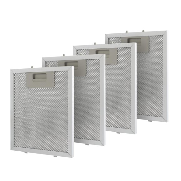Filtro para campana extractora HUTUDAN de aluminio 8.75 x 7.5 pulgadas, paquete de 4