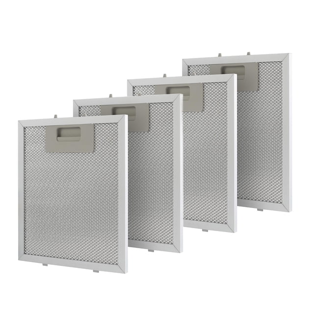 Filtro para campana extractora HUTUDAN de aluminio 8.75 x 7.5 pulgadas, paquete de 4