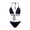 Black, variant on Glisme Black Bikini Sets For Women Sunbathing Tan Bikini Seamless Breathable & Tie Up Swimsuit For Swimsuit Party