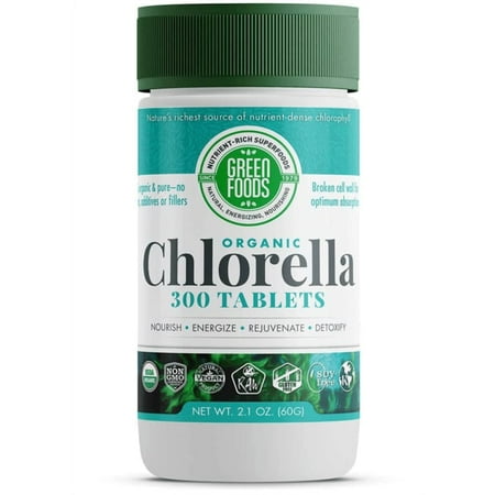 Green Foods - Organic Chlorella 200 mg. - 300 Tablets