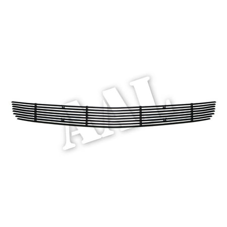 Ford Mustang Cowl Grill AAL BLACK BILLET GRILLE / GRILL INSERT For 2005 2006 2007 2008 2009 FORD MUSTANG GT V8 1PC BUMPER BOLTON(Black) ()