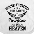 thumbnail image 4 of Inktastic Handpicked for Earth by My Pawpaw in Heaven with Angel Wings Boys or Girls Baby Bib, 4 of 4
