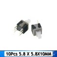 thumbnail image 5 of 10 piezas/lote de microinterruptores táctiles de 6 pines con bloqueo/desbloqueo automático de 5,8 x 5,8, 7 x 7, 8 x 8, 8,5 x 8,5 mm, 5 of 5