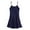 Deep Blue, variant on Lavaport Women Sexy V-neck Sling Dress Silk Slim Straps Comfortable Nightdress Nightgowns