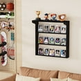thumbnail image 6 of Sfugno 3 Tier Trading Card Display Stand for Wall, Wooden Graded Card Display Stand, Sports Card Display Case, Trading Card Stands for Display Collection, Black, 6 of 7