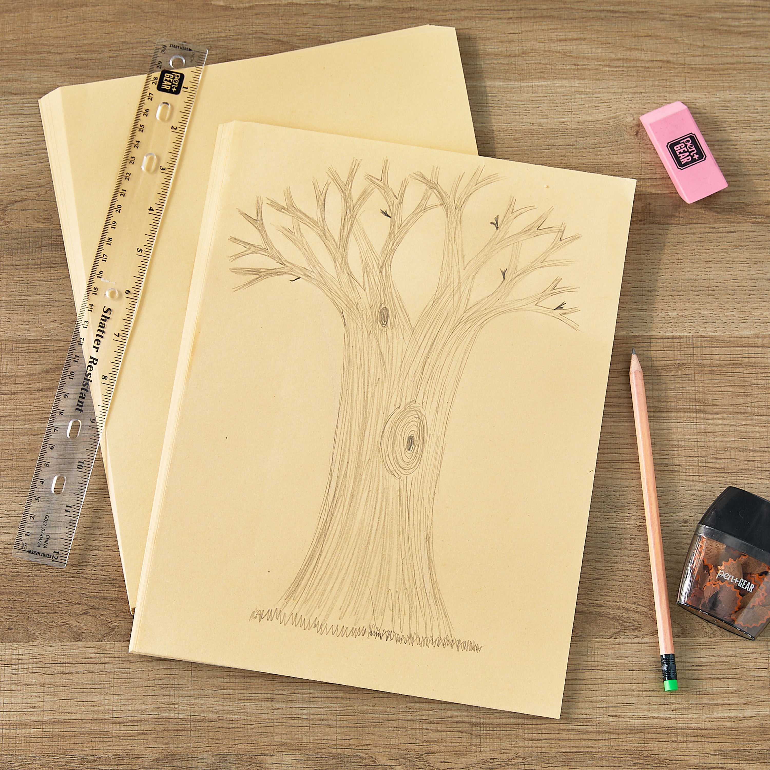 Pen+Gear Manila Drawing Paper, 9x12 Inches, 70 Sheets Ideal for Artists & Students