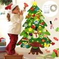 thumbnail image 2 of Árbol de Navidad de fieltro DIY Decoración navideña para el hogar Navidad 2022 Adornos navideños de Año Nuevo Papá Noel Regalos de Navidad para niños, 2 of 5