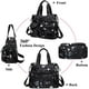 thumbnail image 4 of Bolso para mujer, bolso de hombro con múltiples bolsillos, bolso de enfermera para el trabajo, bolso cruzado grande, bolso con asa superior de nailon de moda, 4 of 4