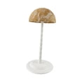thumbnail image 3 of Soporte para la cabeza, soporte para exhibición de sombreros, soporte de mesa antideslizante con forma de cúpula de encaje, estante para almacenar gorras Marrón, 3 of 8