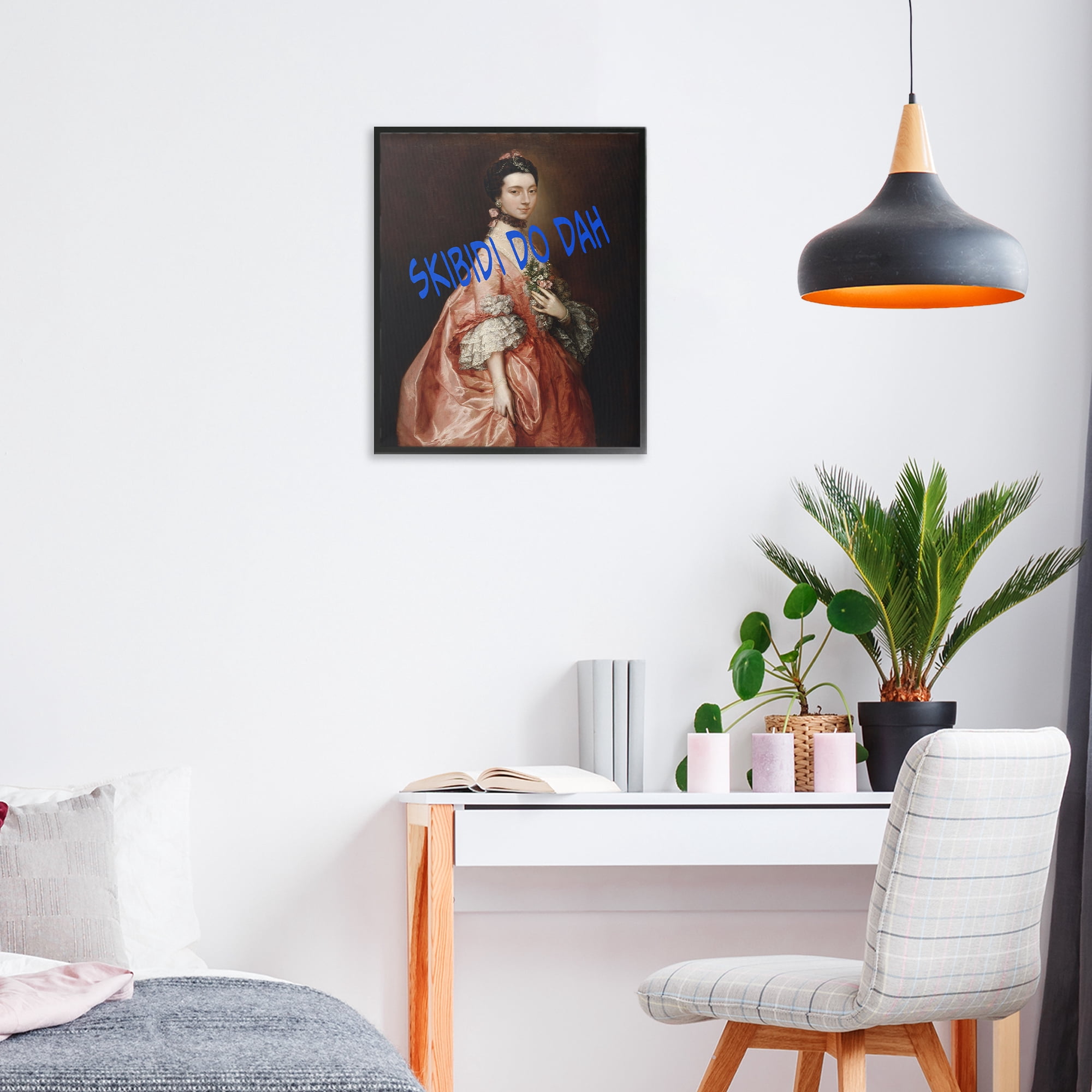 Stupell Industries Iconic Skibidi Do Dah Black Framed Giclee Art, design by Grotto Studios