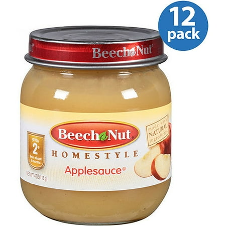 Beeh Nut Stage 2 Applesauce Baby Food, 4