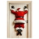 thumbnail image 2 of Adornos navideños divertidos para la parte trasera de la puerta, pancartas divertidas de Papá Noel para la parte trasera de la puerta, decoración navideña divertida para la entrada con regalo, adornos, 2 of 5