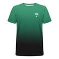 thumbnail image 4 of Camisas de Manga Larga para Hombres Imprimir Casual Cuello Redondo Blusa de Manga Corta, Camisas de Lino para Hombres, 4 of 9