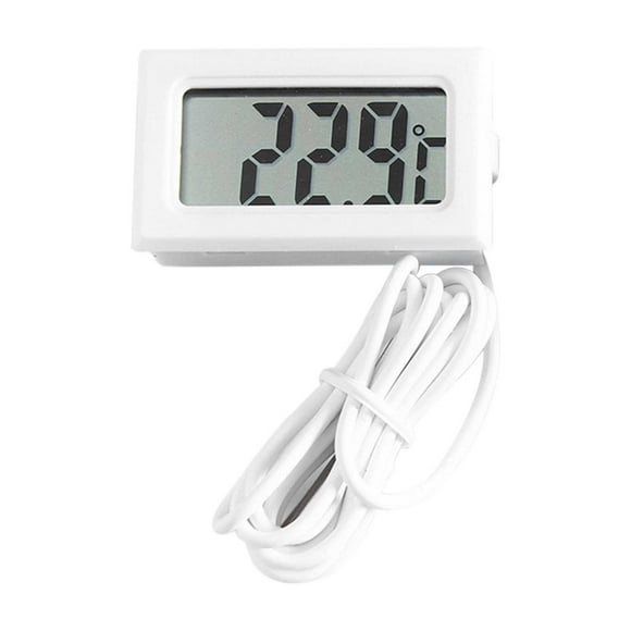 FY - 10 Electronic Digital Water Temperature Meter - for Fish Tanks & Refrigerators, Probe, Accurate Readings, Wide Temp Range