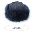 thumbnail image 6 of Cheers.US Womens Faux Fur Hat for Winter with Stretch Cossack Russion Style White Warm Cap Thicken Fluffy Faux Fur Pure Color Cold-proof Cap Fashion Accessories, 6 of 6