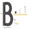 thumbnail image 2 of Uxcell Black House Number, House Address Numbers Sign Large Floating Letter B, 2 of 6