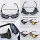 thumbnail image 2 of KEITHION Glacier Windproof Mountaineering Steampunk Style Round Vintage Sunglasses, Retro Eyewear For Men Women With Leather Side Goggles, Cycling Rid, 2 of 5