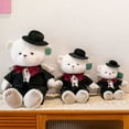 thumbnail image 4 of Juguetes rellenos lindos blancos del oso de peluche del día de San Valentín del oso el 15cm de la boda pequeños, 4 of 4