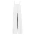 thumbnail image 3 of Abcomgle Girls Rompers Size 7-8 Casual Sleeveless Straight Leg Jumpsuit Back To School Dressy Overall with Pockets, 3 of 5