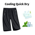 thumbnail image 7 of Quick Dry Shorts Women Cooling Breathable Knee Length Long Bermuda Shorts Plus Size Stretch Active Jogging Lady Athletic Walking Clothes With Pockets, 7 of 7