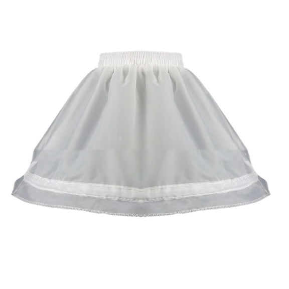 Little Girl Petticoat Underskirt Girl Crinoline Underskirt A-line Petticoat Short Underskirt For Dress with Hoop