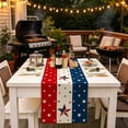 thumbnail image 5 of 4th of July Decorations - Patriotic USA Stars Table Runner for Home | Memorial Day Decorations - 250th Anniversary Fourth of July Accessories Decor Party Supplies Indoor, 5 of 6